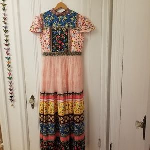 Vicky & Lucas medium Patchwork Lace Maxi Dress